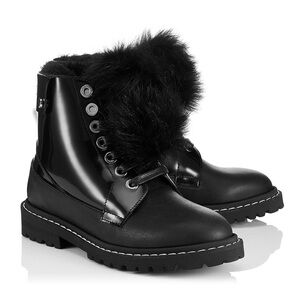Jimmy Choo Black Voyager Snow Boot
